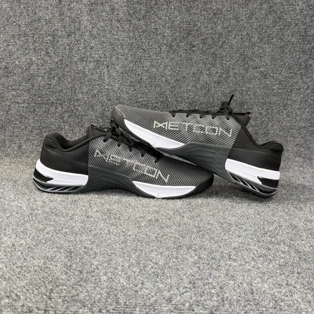 Nike Metcon 8 Training Shoes Men's 12 Black White Athletic Running Run Crossfit